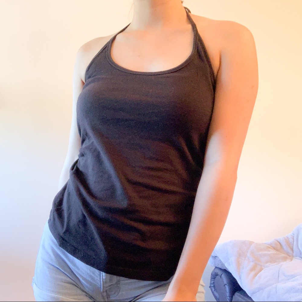 Black Halter Top